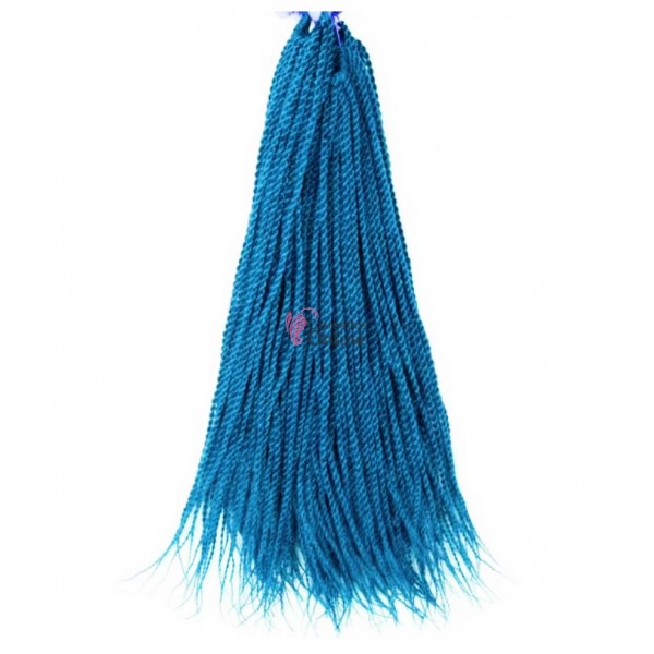 Codite de par Afro Thin Senegalese Crochet Twist Braids de 60 cm  Turcoaz Marin A30